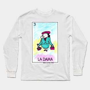 Loteria Apes #3: La Dama Long Sleeve T-Shirt